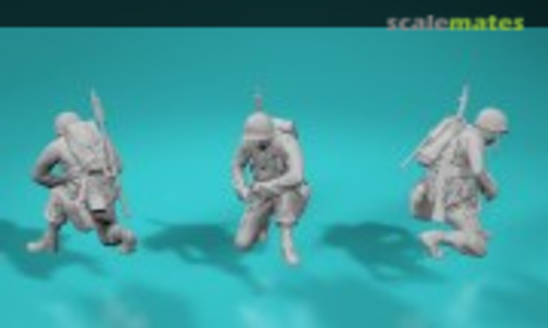 1:72 D-Day Omaha Beach Landing - US Soldier - Pose No. 8 (EMP3d 99201192-72) 99201192-72