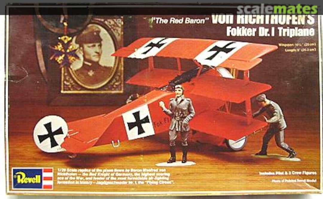 Boxart "The Red Baron" von Richthofen's Fokker Dr.I Triplane H233 Revell Boxart "The Red Baron" von Richthofen's Fokker Dr.I Triplane H233 Revell