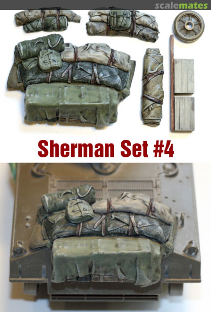 Boxart Sherman Engine Deck & Stowage Set #4 (5 pieces, road wheel Not Included) SH004 Value Gear Boxart Sherman Engine Deck & Stowage Set #4 (5 pieces, road wheel Not Included) SH004 Value Gear