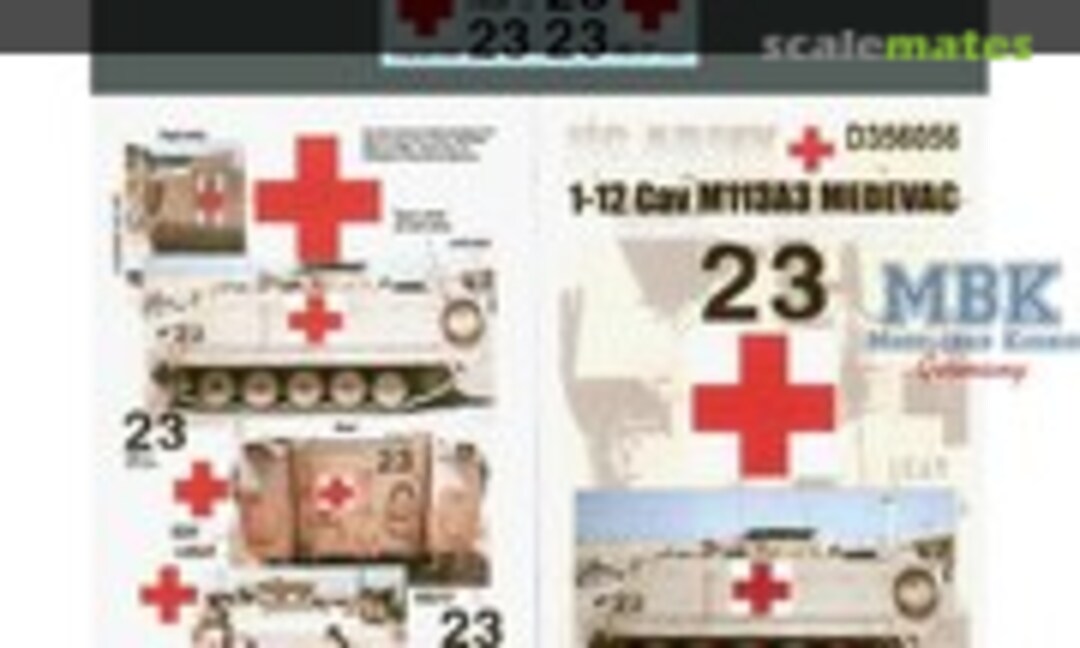 1:35 1-12 Cav M113A3 MEDEVAC (OIF) (Echelon Fine Details D356056) D356056