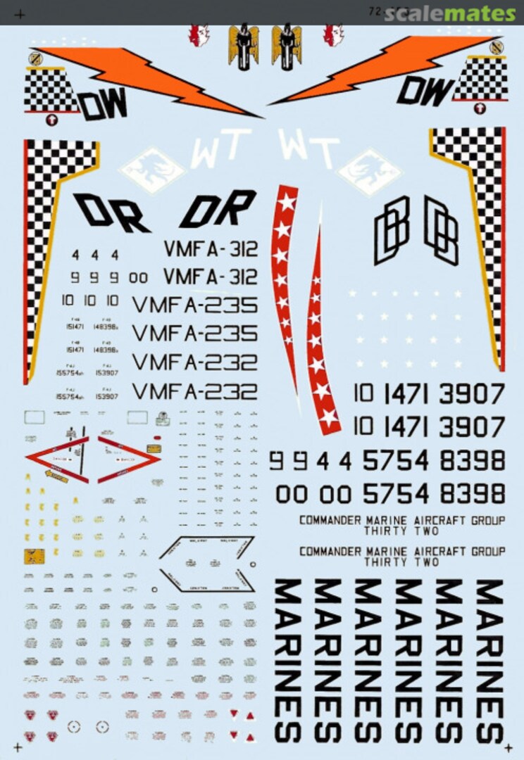 Boxart Marine Corps F-4B/J Phantoms 72-155 Microscale