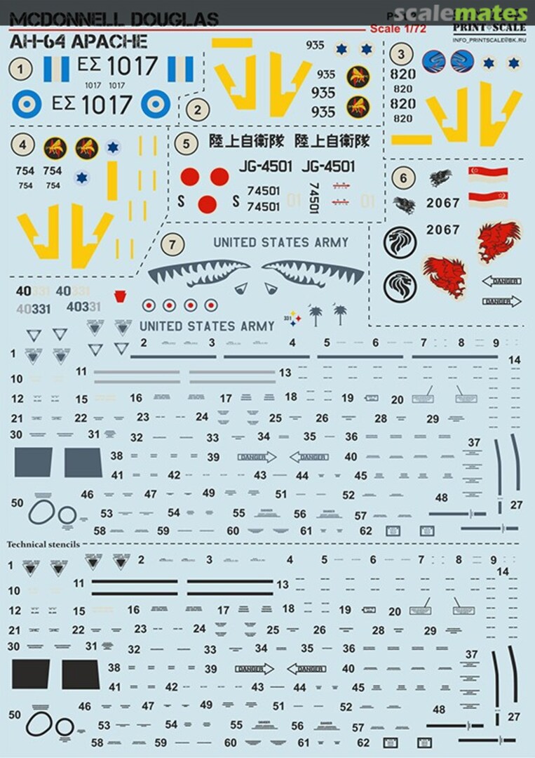 Boxart AH-64 Apache 72-304 Print Scale Boxart AH-64 Apache 72-304 Print Scale