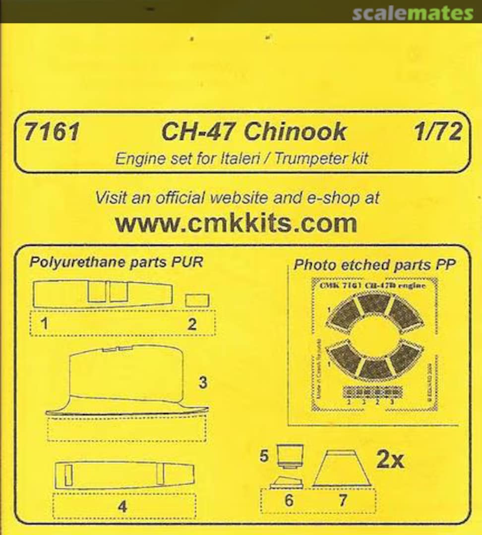 Contents CH-47 Chinook engine set 7161 CMK Contents CH-47 Chinook engine set 7161 CMK