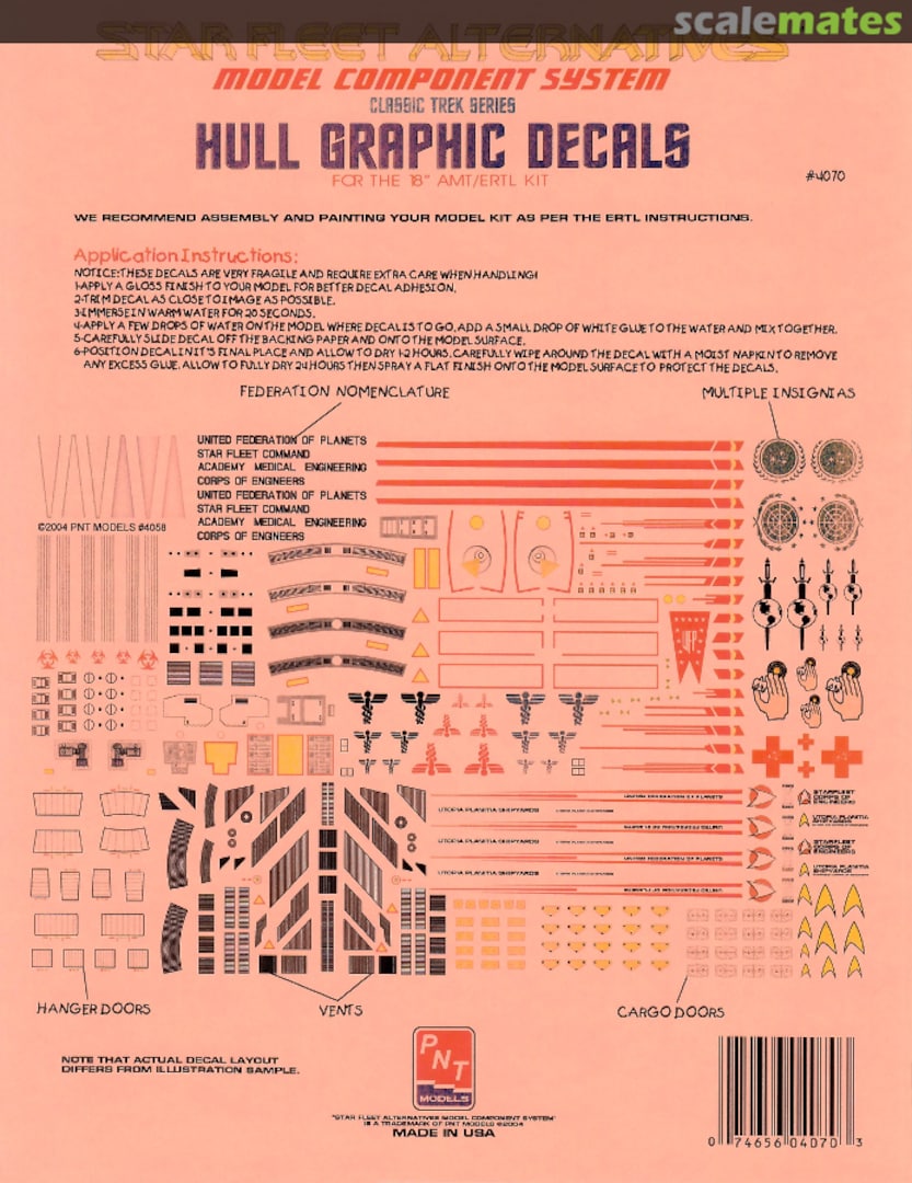 Boxart Hull Graphic Decals 4070 PNT Models