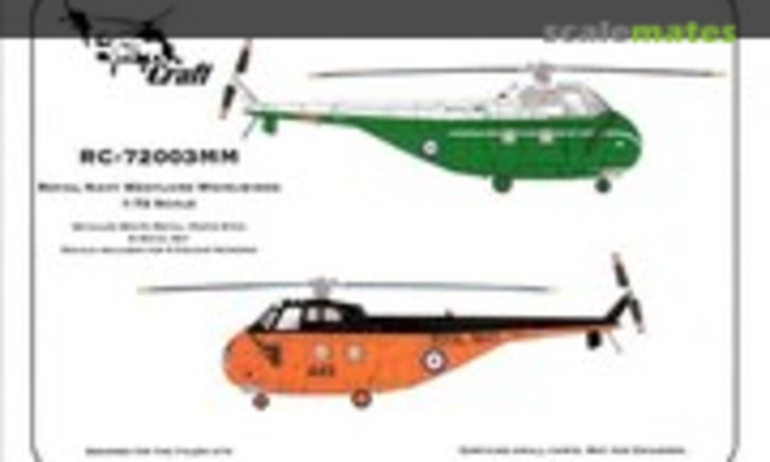 1:72 Royal NAVY Westland Whirlwinds (ROTORcraft RC-72003MM) RC-72003MM