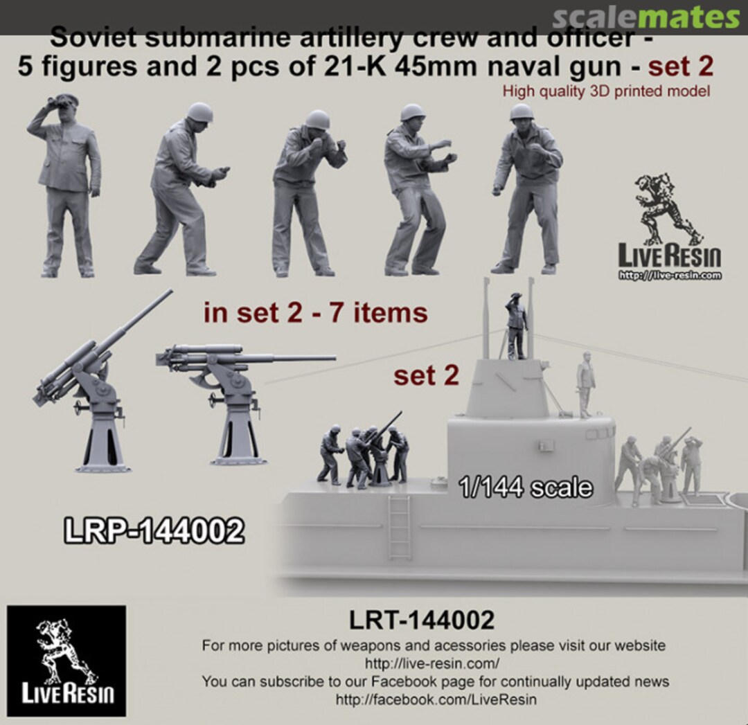 Boxart Soviet submarine artillery crew and officer LRP-144002 Live Resin Boxart Soviet submarine artillery crew and officer LRP-144002 Live Resin
