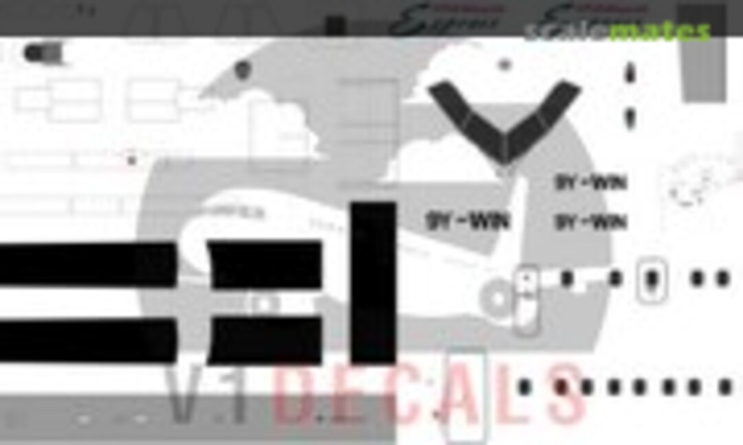 1:72 Bwee Express DeHavilland Dash 8-300 (V1 Decals V1D0136-72) V1D0136-72