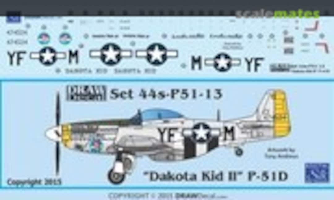 1:144 P-51D “Dakota Kid II” (Draw Decal 44-P51-13) 44-P51-13