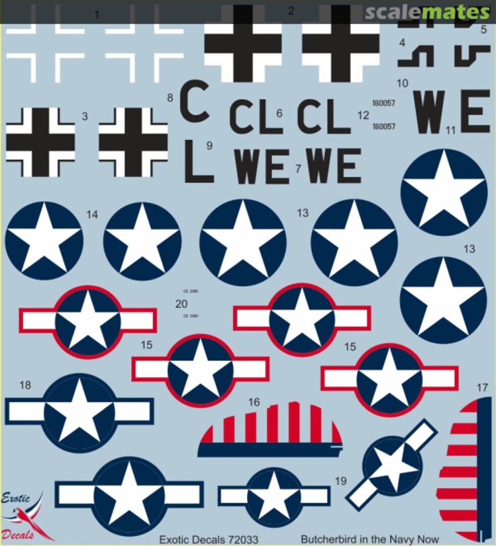 Contents Butcherbird in the Navy Now - Fw 190 G-3 W.Nr 160057 tested by US Navy ED72033 Exotic Decals Contents Butcherbird in the Navy Now - Fw 190 G-3 W.Nr 160057 tested by US Navy ED72033 Exotic Decals