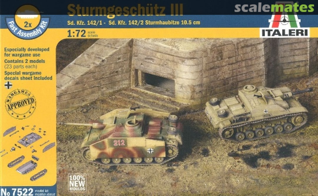 Boxart Sd.Kfz. 142/1 Sturmgeschütz III / Sd.Kfz. 142/2 Sturmhaubitze 42 7522 Italeri Boxart Sd.Kfz. 142/1 Sturmgeschütz III / Sd.Kfz. 142/2 Sturmhaubitze 42 7522 Italeri