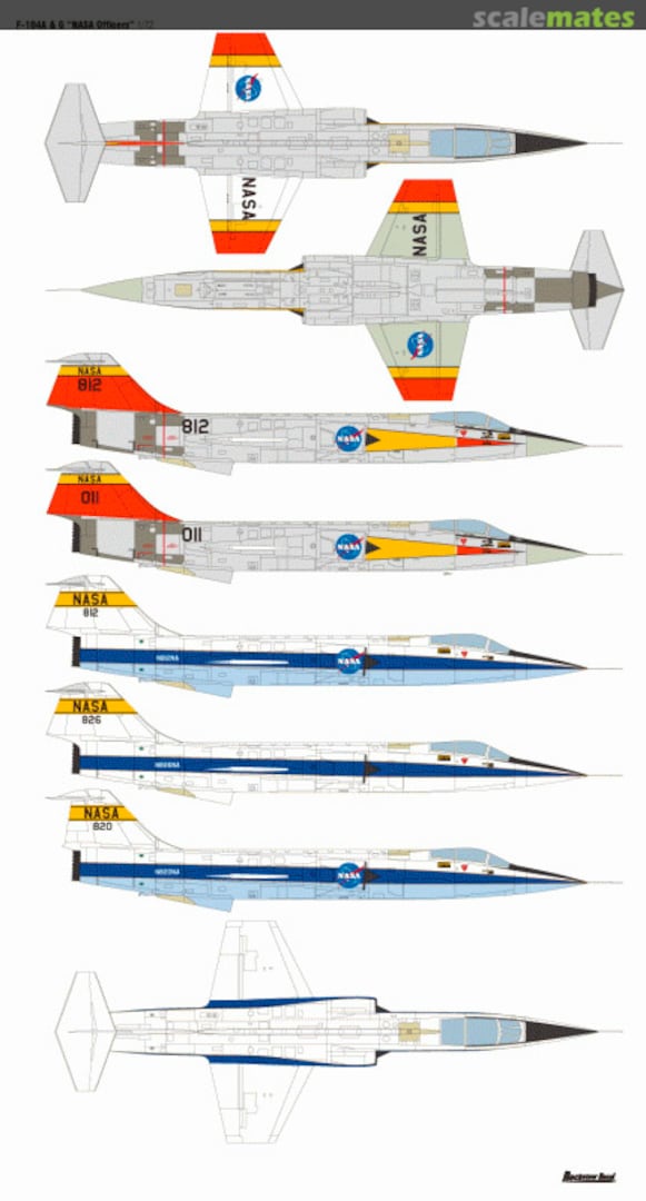 Boxart F-104A & G "NASA Officers 2.0" RD72007 Rocketeer Decal Boxart F-104A & G "NASA Officers 2.0" RD72007 Rocketeer Decal