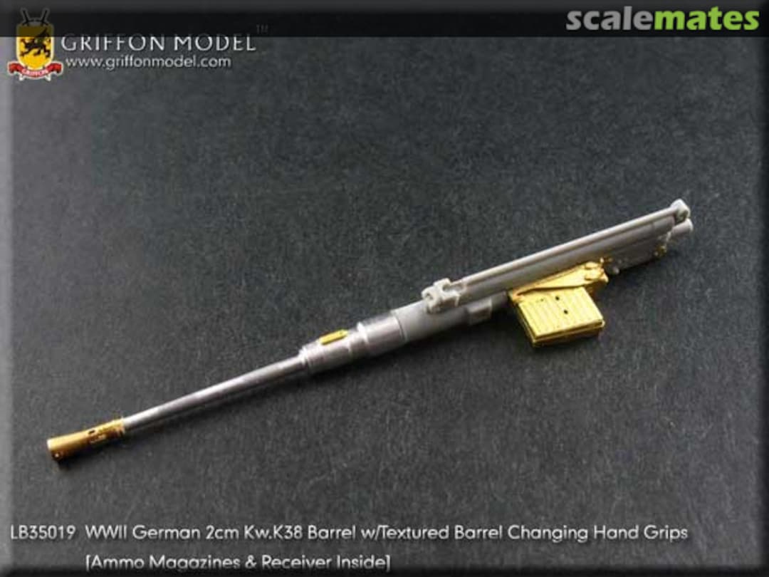 Boxart 2cm Kw.K38 Barrel w/Textured Barrel Changing Hand Grips LB35019 Griffon Model Boxart 2cm Kw.K38 Barrel w/Textured Barrel Changing Hand Grips LB35019 Griffon Model