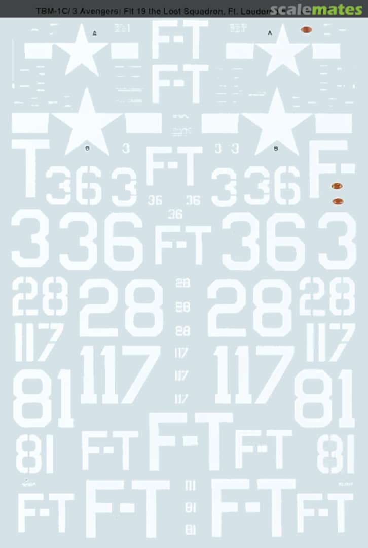 Boxart TBM-1C/C Avengers, Flight 19 48-1051 SuperScale International