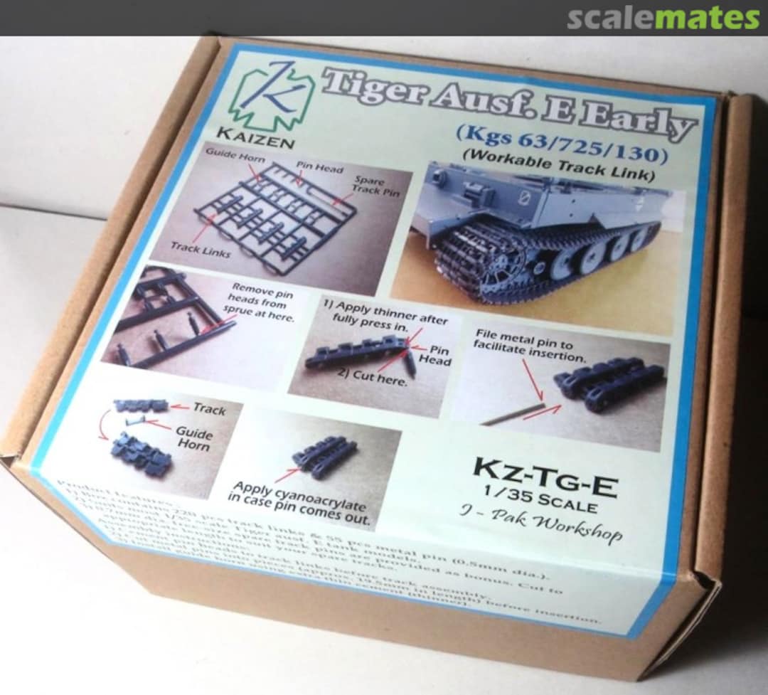 Boxart Tiger I ('Early' Type) Workable Track Set 30954 Kaizen Boxart Tiger I ('Early' Type) Workable Track Set 30954 Kaizen