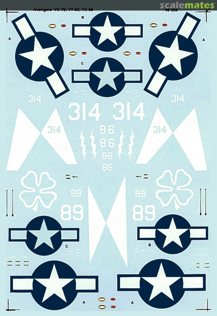 Boxart TBM-1C & TBM-3 Avengers 48-568 SuperScale International Boxart TBM-1C & TBM-3 Avengers 48-568 SuperScale International