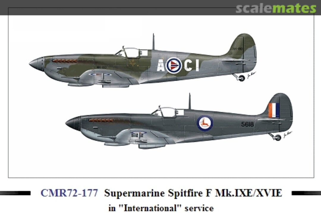 Boxart Supermarine Spitfire F Mk.IXE/XVIE CMR72-177 CMR Boxart Supermarine Spitfire F Mk.IXE/XVIE CMR72-177 CMR