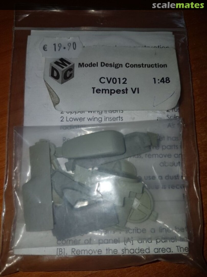 Boxart Hawker Tempest Mk. VI CV012 Model Design Construction Boxart Hawker Tempest Mk. VI CV012 Model Design Construction