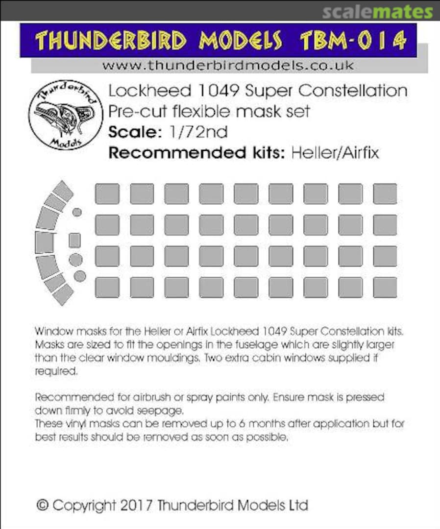 Boxart Lockheed L-1049G Super Constellation (AFX/HLR TBM-014 Thunderbird Models Boxart Lockheed L-1049G Super Constellation (AFX/HLR TBM-014 Thunderbird Models