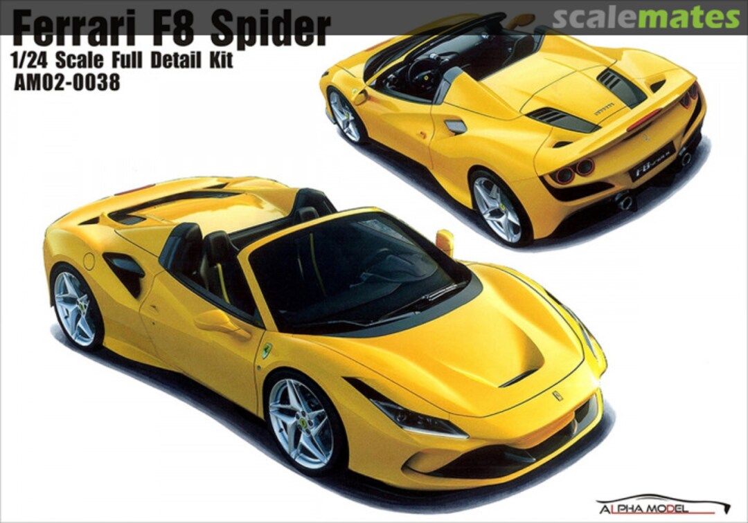 Boxart Ferrari F8 Spider AM02-0038 Alpha Model Boxart Ferrari F8 Spider AM02-0038 Alpha Model