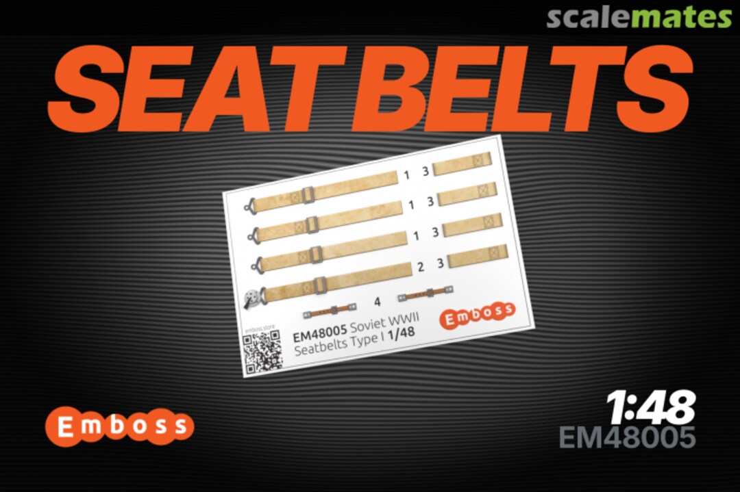 Boxart Soviet WW2 Seat Belts Type 1 EM48005 Embase Boxart Soviet WW2 Seat Belts Type 1 EM48005 Embase