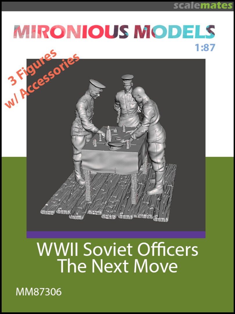 Boxart WWII Soviet Officers The Next Move MM87306 Mironious Models Boxart WWII Soviet Officers The Next Move MM87306 Mironious Models