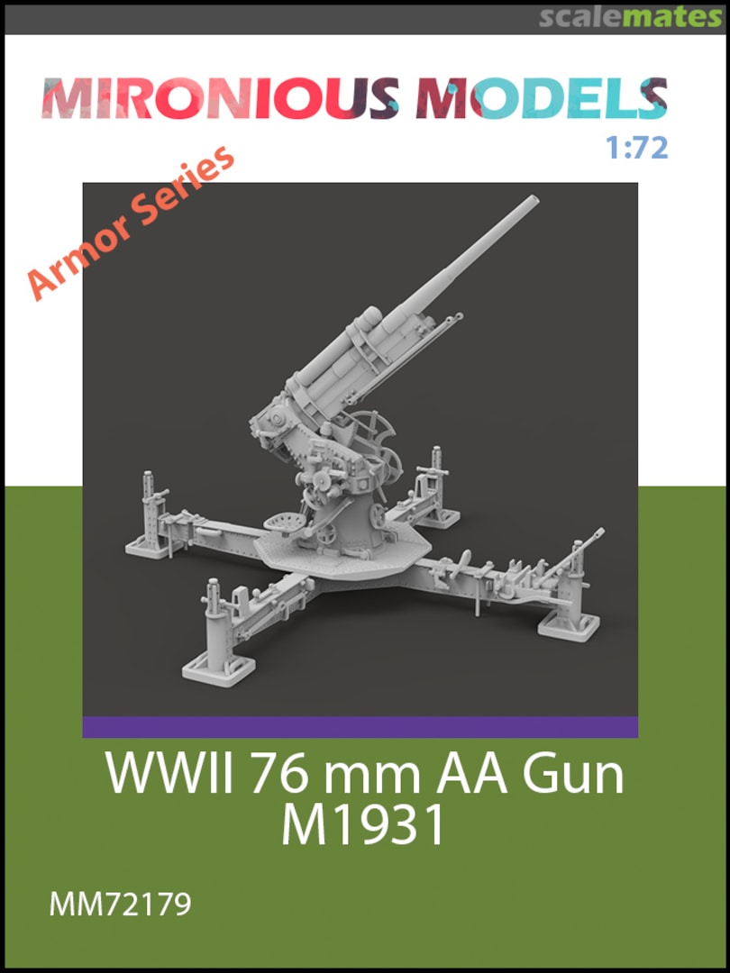 Boxart 76 mm AA Gun M1931 MM72179 Mironious Models