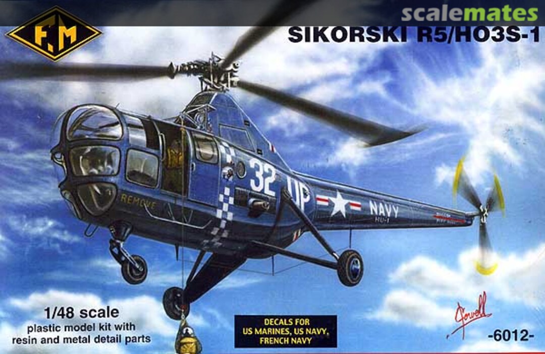 Boxart Sikorski R5/HO3S-1 6012 Fonderie Miniature Boxart Sikorski R5/HO3S-1 6012 Fonderie Miniature