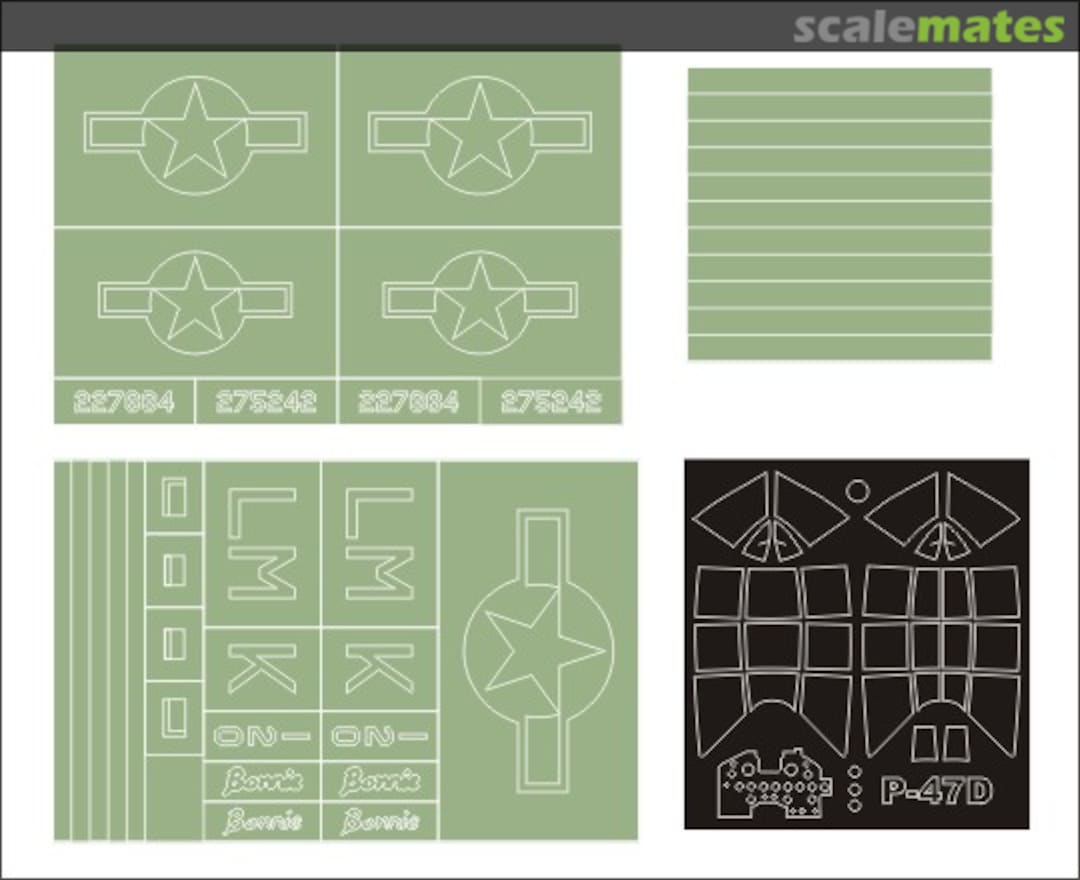 Boxart Republic P-47D Thunderbolt MM32070 Montex Boxart Republic P-47D Thunderbolt MM32070 Montex