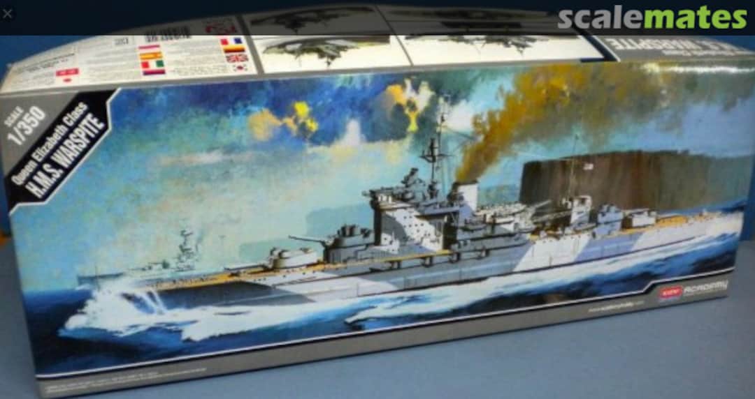 Boxart HMS Warspite 1942 AM14105 Academy Boxart HMS Warspite 1942 AM14105 Academy