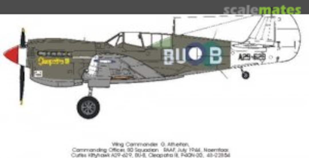 Boxart P-40N-20, 43-2285, A29-629, 80 SQN RAAF, July 1944 RRD4807 Red Roo Models