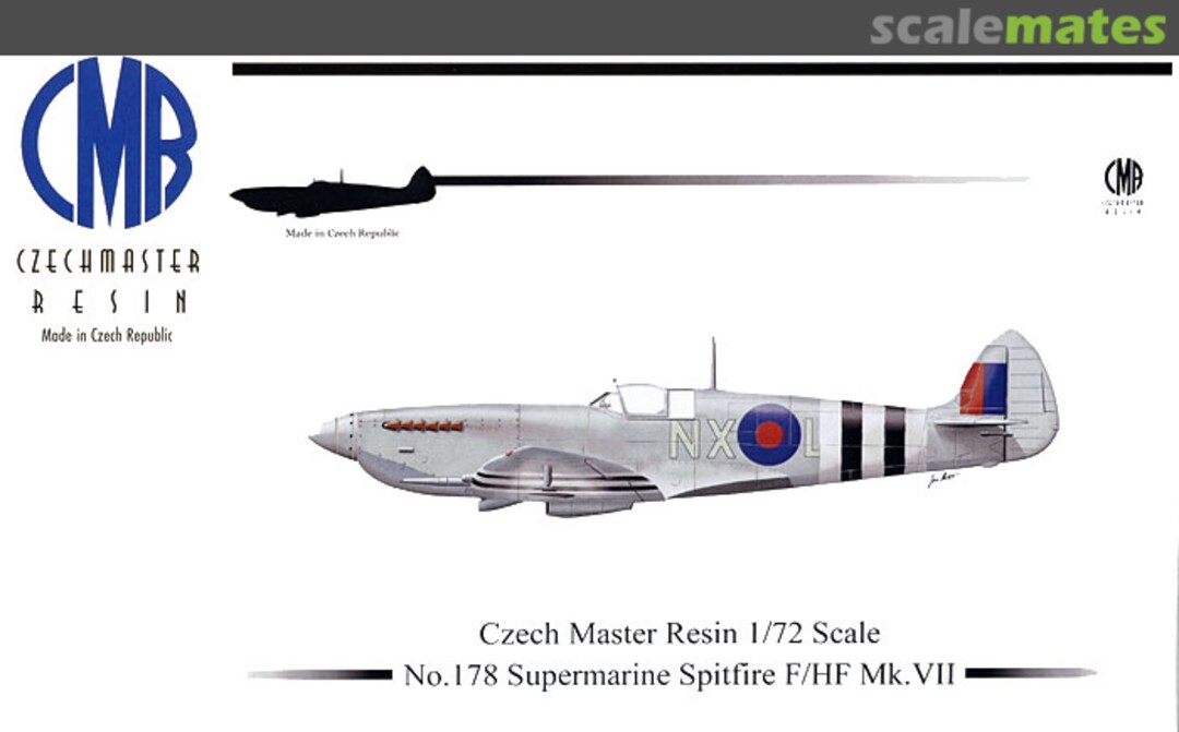 Boxart Supermarine Spitfire F/HF Mk.VII 1178 CMR Boxart Supermarine Spitfire F/HF Mk.VII 1178 CMR