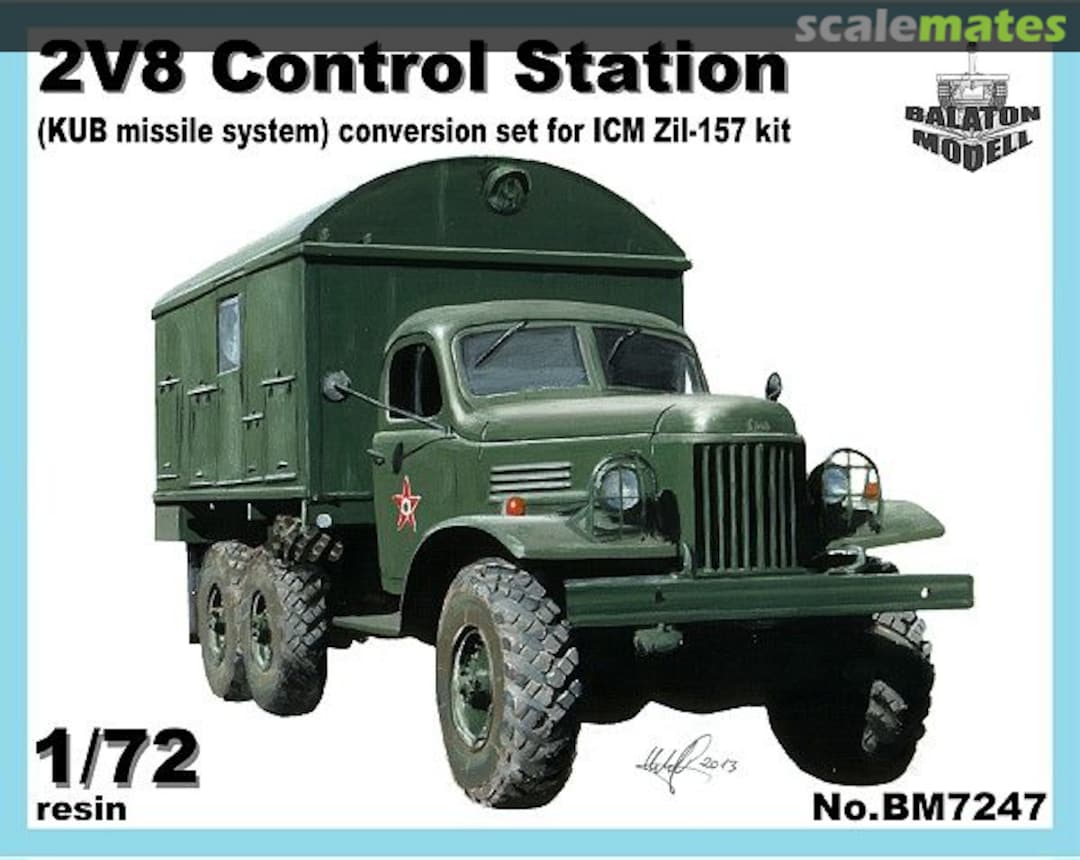 Boxart 2V8 control station for ICM Zil-157 kit BM7247 Balaton Modell Boxart 2V8 control station for ICM Zil-157 kit BM7247 Balaton Modell