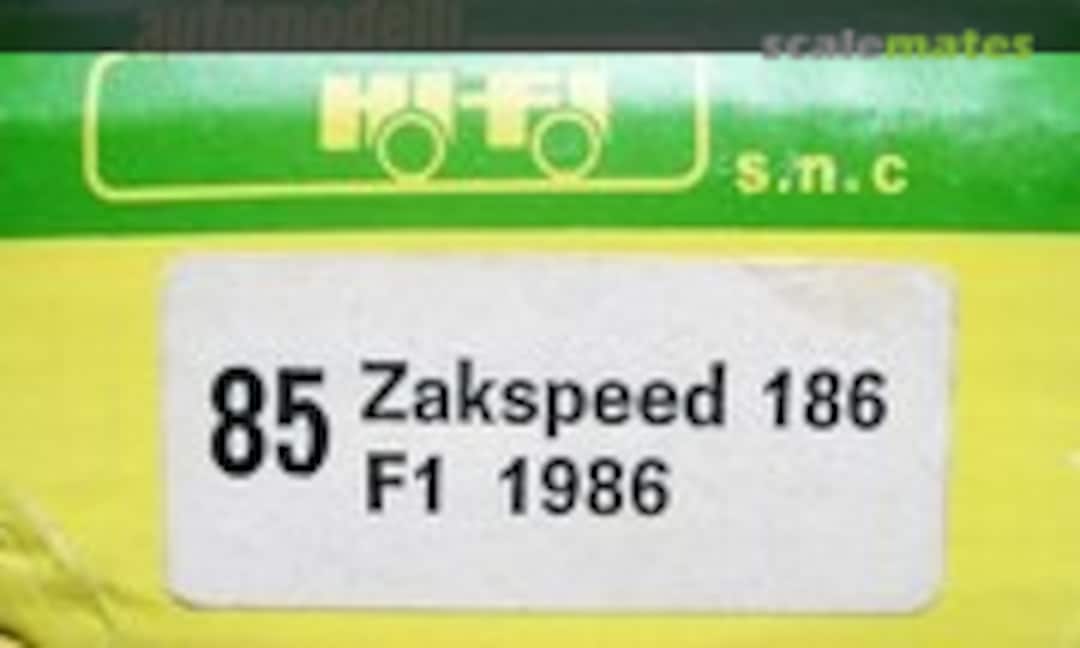 1:43 Zakspeed 861 F1 "West" (Hi Fi Automodelli 85) 85