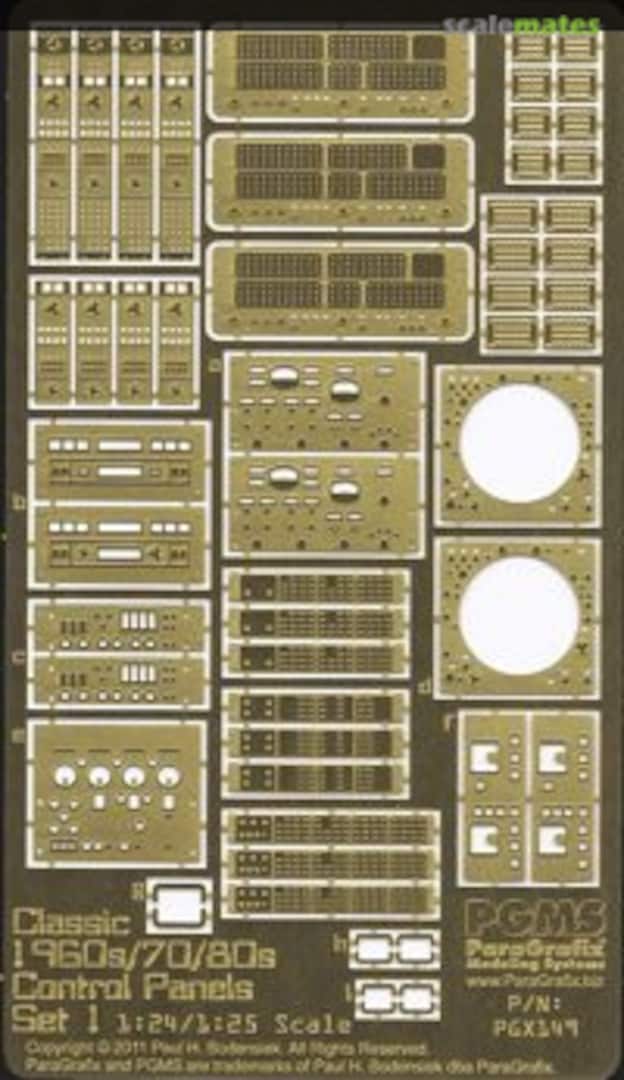 Boxart Classic 1960s, 70s, and 80s Control Panels, Set 1 PGX149 ParaGrafix Modeling Systems Boxart Classic 1960s, 70s, and 80s Control Panels, Set 1 PGX149 ParaGrafix Modeling Systems