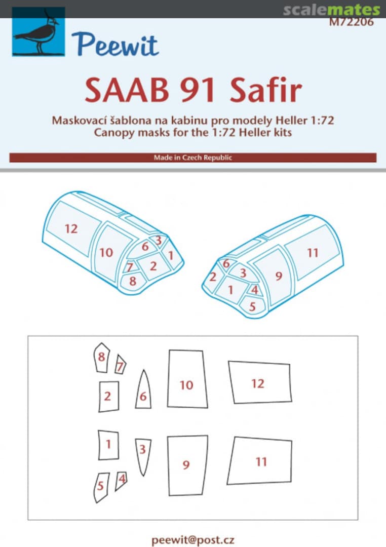 Boxart SAAB 91 Safir M72206 Peewit Boxart SAAB 91 Safir M72206 Peewit