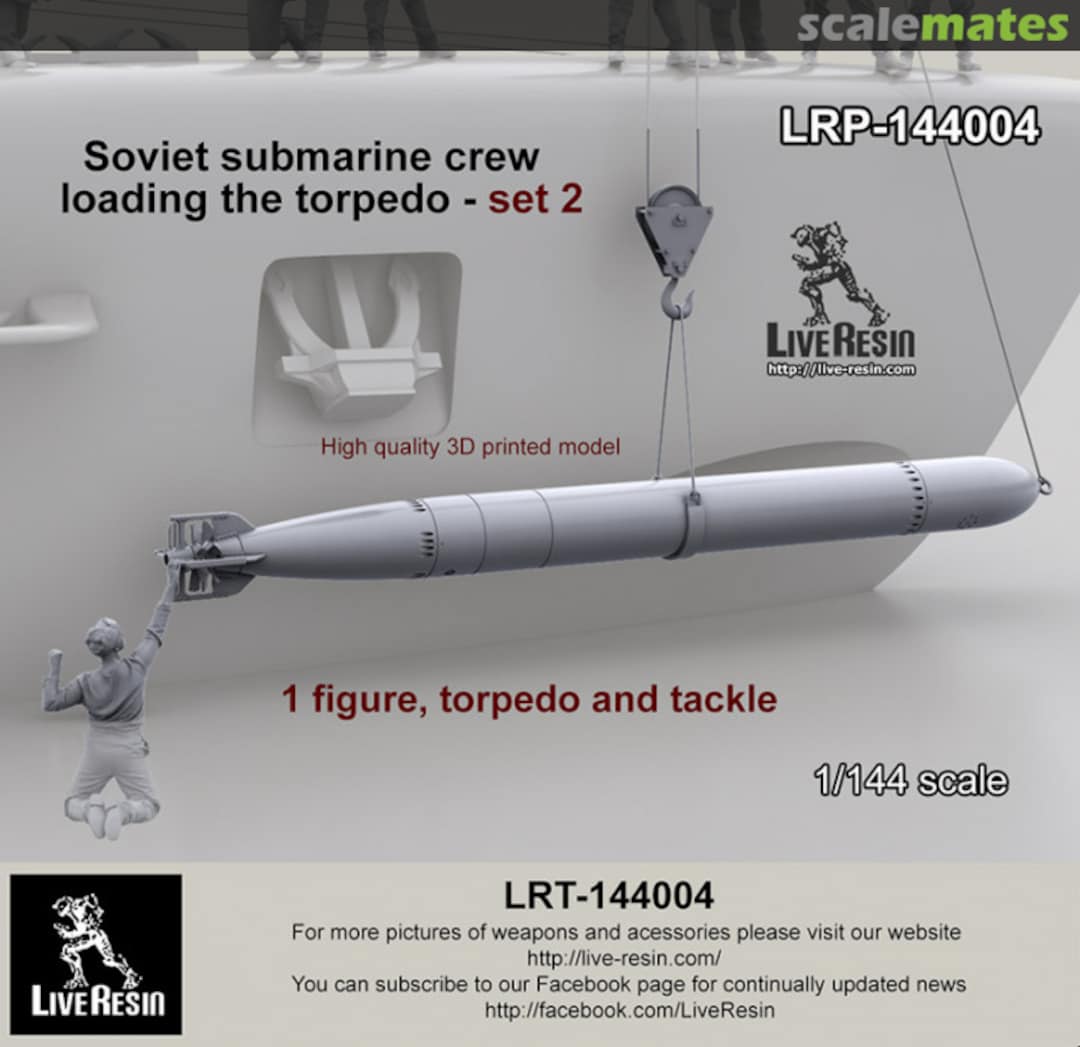 Boxart Soviet submarine crew - loading the torpedo - set 2 LRP-144004 Live Resin Boxart Soviet submarine crew - loading the torpedo - set 2 LRP-144004 Live Resin