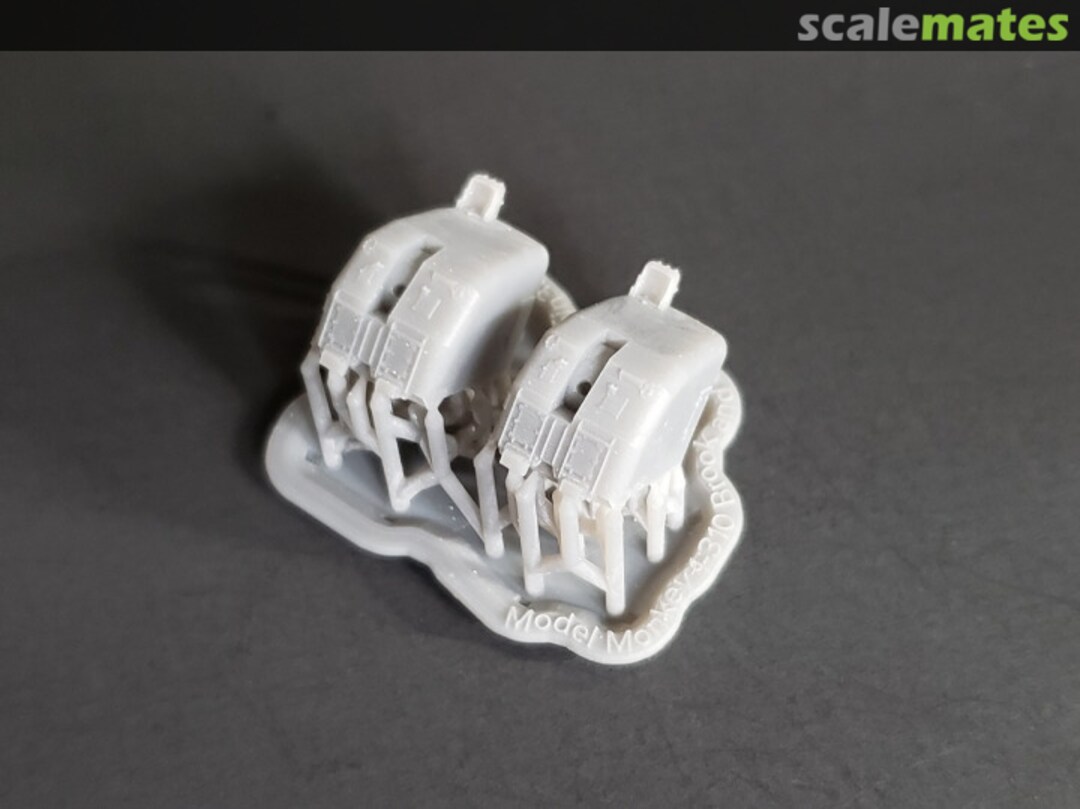 Boxart Brooke class and Garcia class 5"/38 cal. "Double-knuckle" Mounts, set of 2 310-5in38-2 Model Monkey