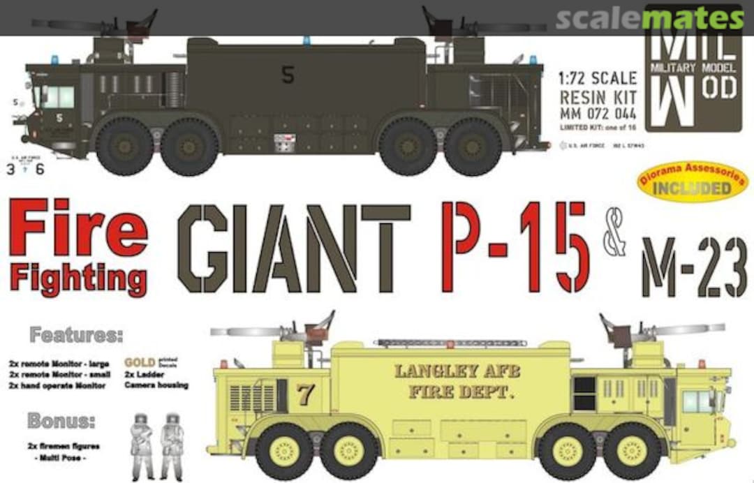 Boxart Fire Fighting Giant P-15 & M-23 MM 072 044 Mil Mod