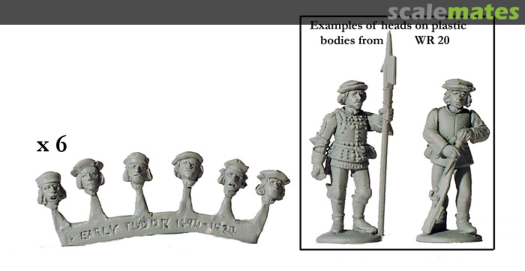 Boxart 1490-1520 European heads EA7 Perry Miniatures Boxart 1490-1520 European heads EA7 Perry Miniatures