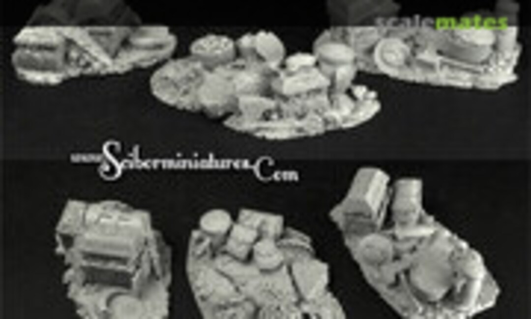 No Dwarven Ruins Terrain #4 (3 pcs) (Scibor Monsterous Miniatures TEDR0014) TEDR0014