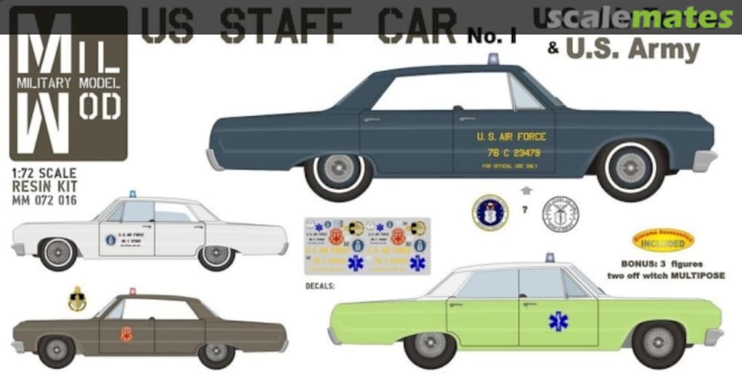 Boxart US Staff Car No. I U.S. Air Force & U.S. Army MM 072 016 Mil Mod
