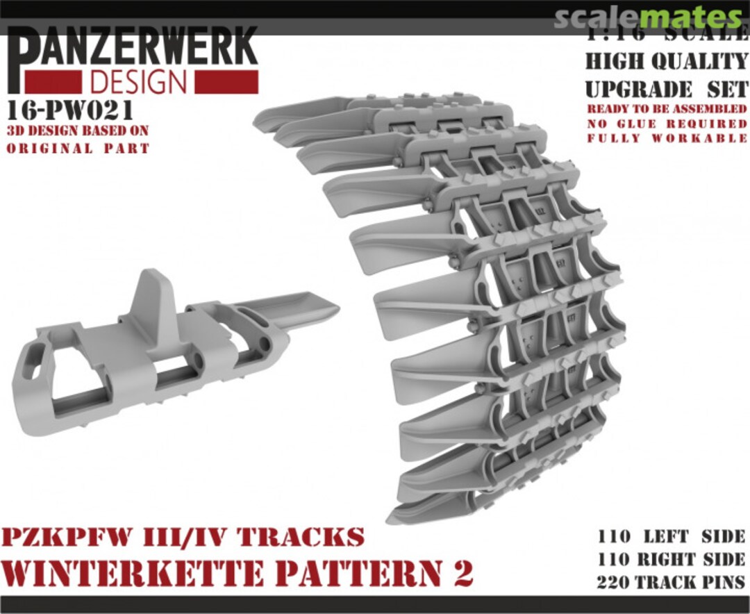 Boxart Panzer III/IV Winterkette 2 Tracks 16-PW021 Panzerwerk design Boxart Panzer III/IV Winterkette 2 Tracks 16-PW021 Panzerwerk design