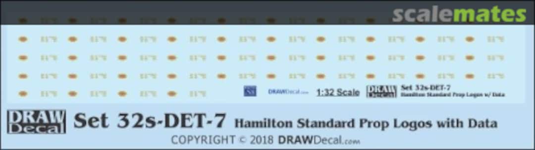 Boxart Hamilton Standard Prop Logos with Data Blocks 32-DET-7 Draw Decal