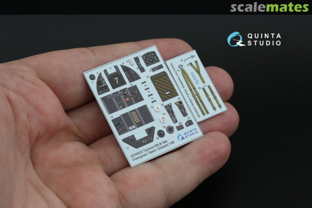 Contents Typhoon Mk.1b (late) interior 3D decals QD48503 Quinta Studio Contents Typhoon Mk.1b (late) interior 3D decals QD48503 Quinta Studio