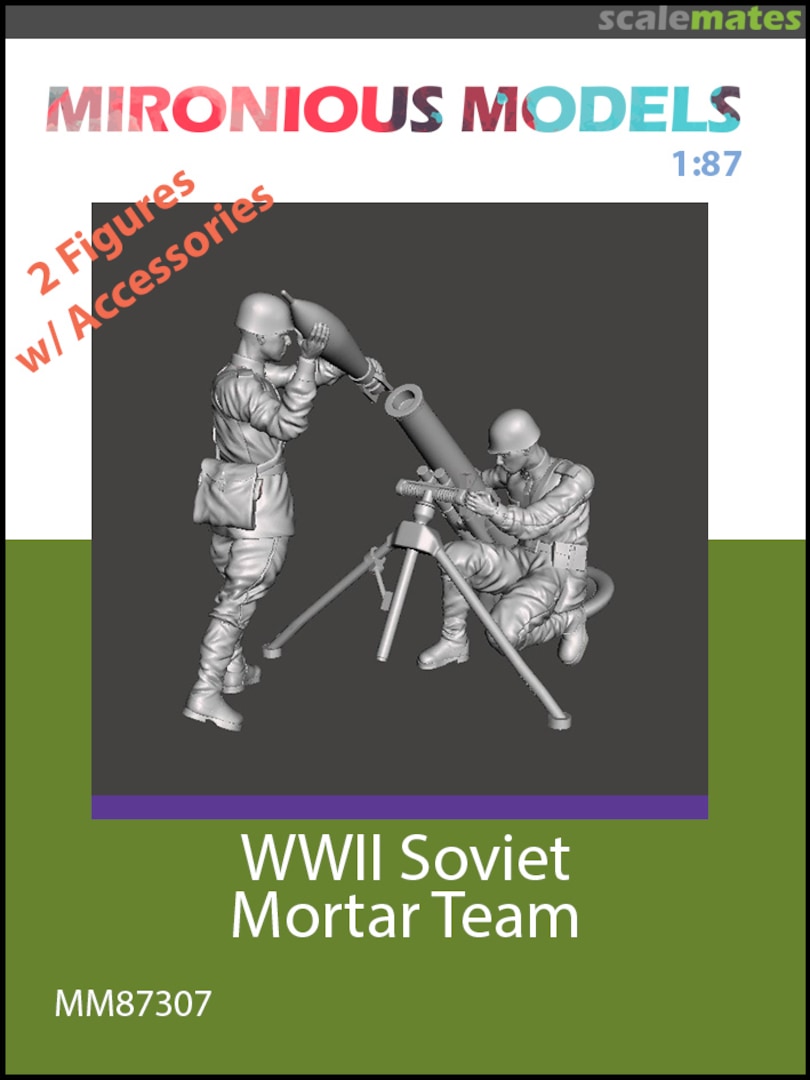 Boxart WWII Soviet Mortar Team MM87307 Mironious Models