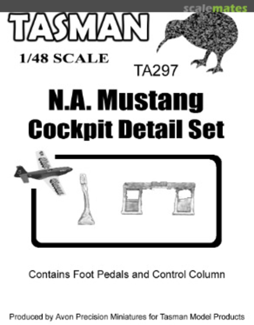Boxart N.A. Mustang Cockpit Detail Set TA297 Tasman Model Products Boxart N.A. Mustang Cockpit Detail Set TA297 Tasman Model Products