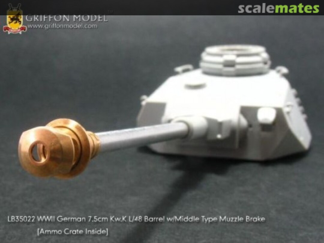 Boxart 7.5cm Kw.K 40 L/48 Barrel w/Middle Type Muzzle Brake LB35022 Griffon Model Boxart 7.5cm Kw.K 40 L/48 Barrel w/Middle Type Muzzle Brake LB35022 Griffon Model