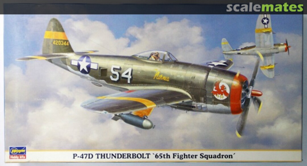 Boxart P-47D Thuderbolt '65th Fighter Squadron' 09477 Hasegawa Boxart P-47D Thuderbolt '65th Fighter Squadron' 09477 Hasegawa