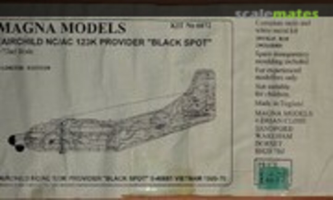 1:72 Fairchild NC/AC 123K Providor &quot;Black Spot&quot; (Magna Models 6872)