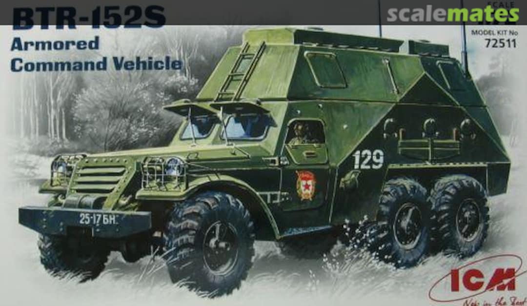 Boxart BTR-152S Armoured Command Vehicle 72511 ICM